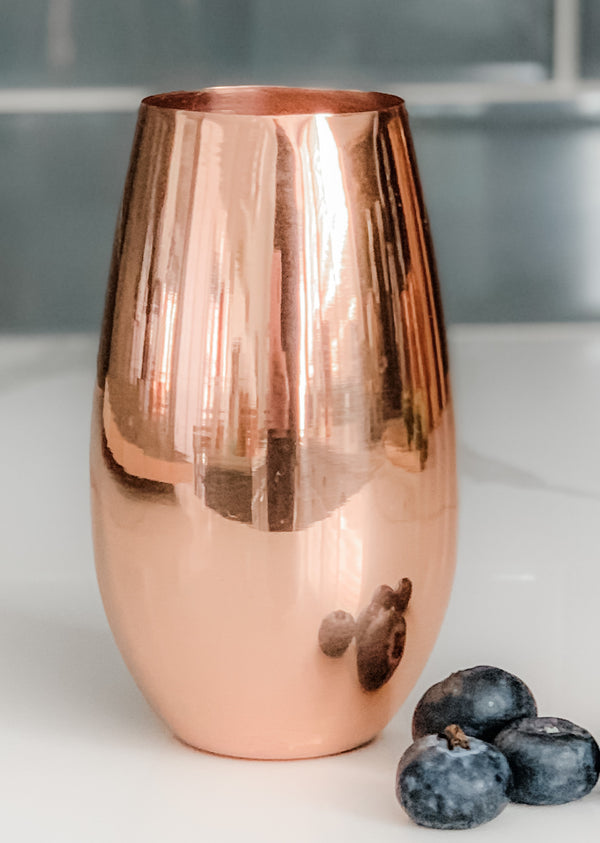 Smooth Stemless 12oz Copper Champagne Flute (WS-INV)