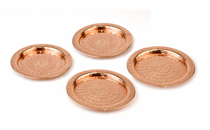 Hammered Copper Coasters