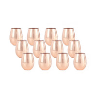 SPECIAL EVENT: Quick Ship Engraved Bulk 16oz Solid Copper Wine Cup (SE-MAC)