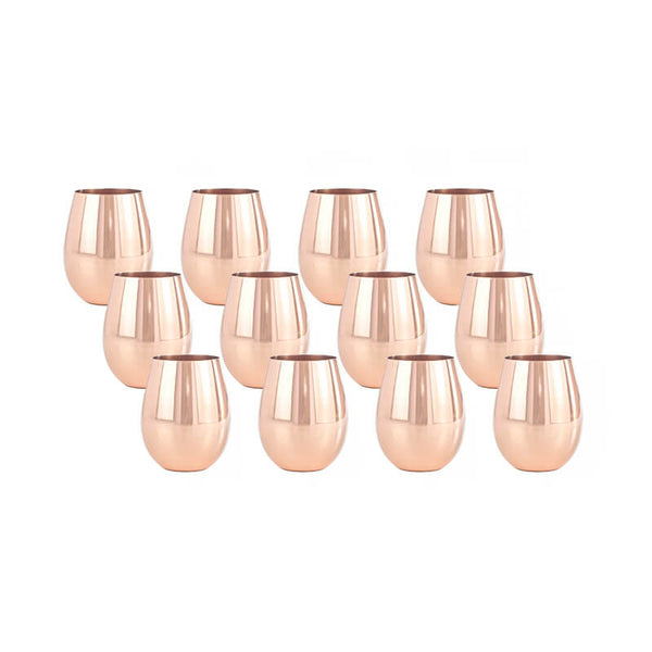 SPECIAL EVENT: Quick Ship Engraved Bulk 16oz Solid Copper Wine Cup (SE-MAC)
