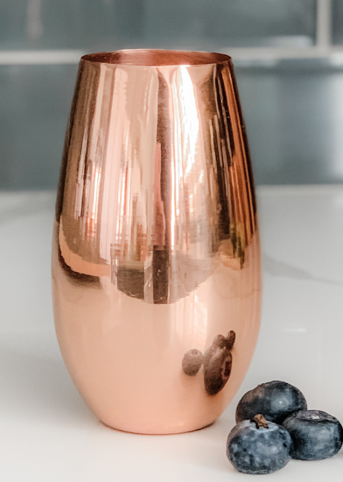 Smooth Stemless 12oz Copper Champagne Flute (WS-MTO)
