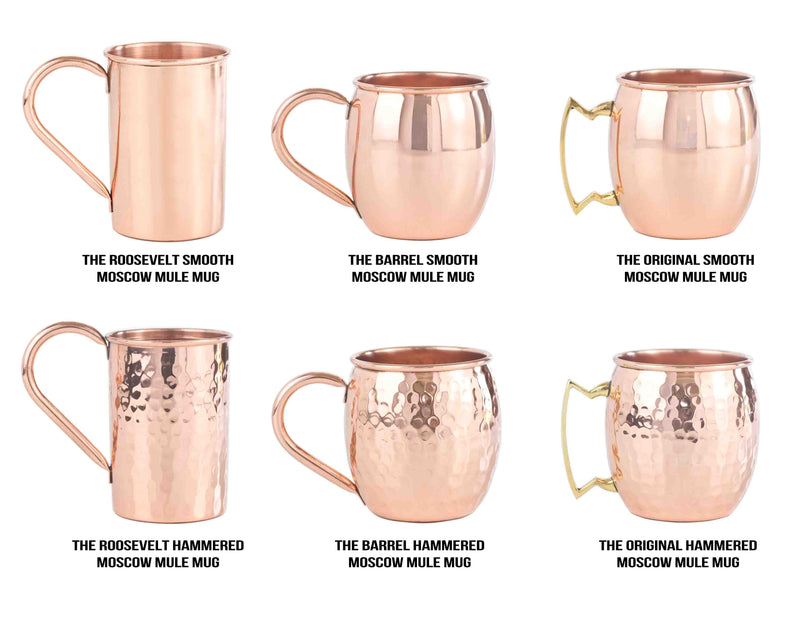 Monogrammed Moscow Mule Mugs Gift Set