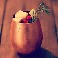 Smooth Stemless 16oz Copper Wine Cup