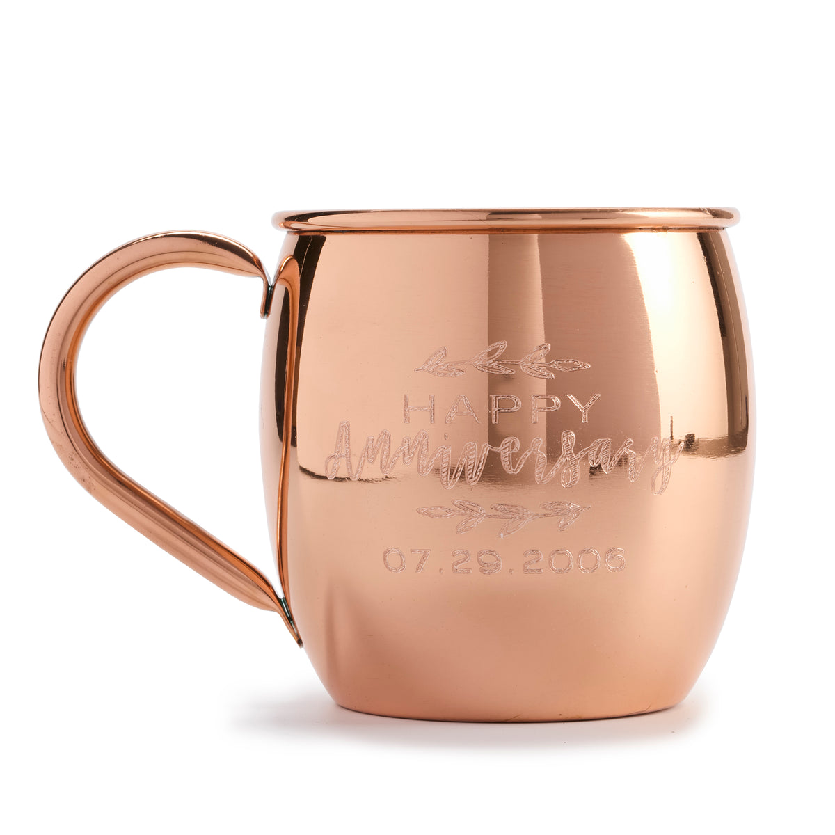 Custom Engraved Special Occasion Copper Mug